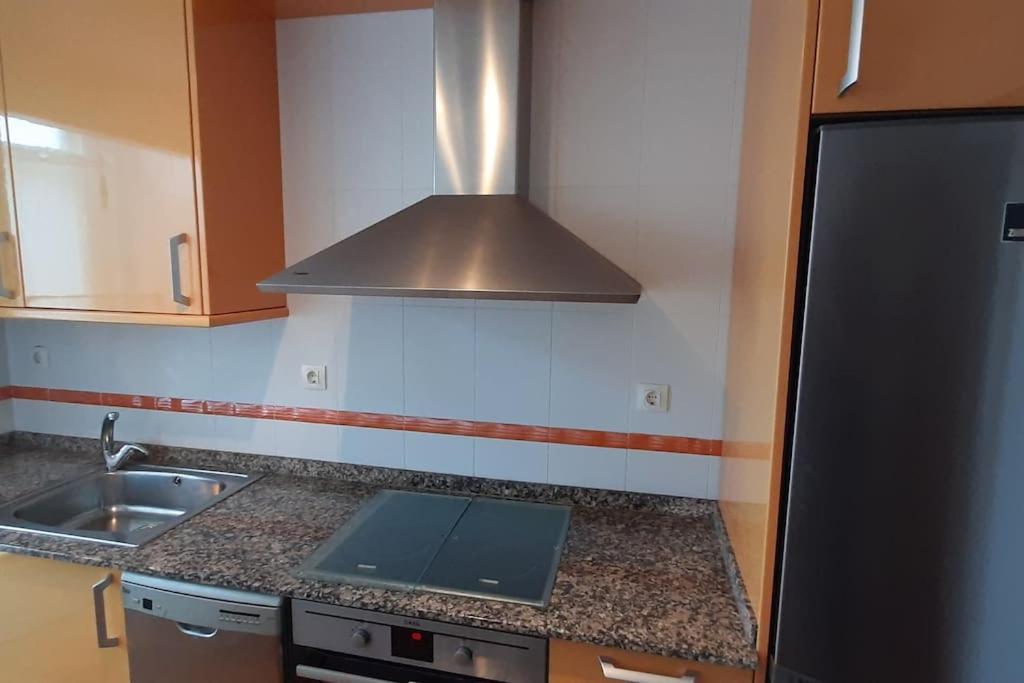 Апартаменты Apartamento 1ª Linea Con Vistas A La Playa Сан-Сиприан Экстерьер фото